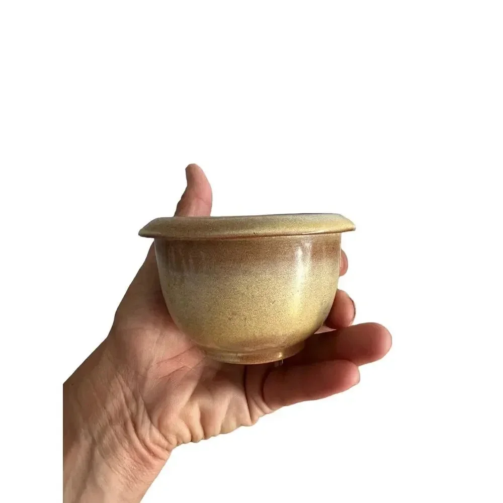 Frankoma BP Antique Japanese Seto Stoneware Bowl 19th Century Pottery